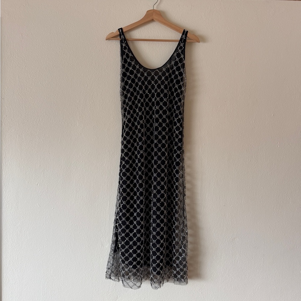 NWT Zara Beaded Midi Dress